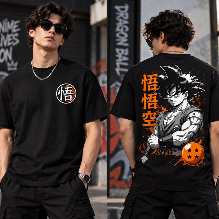 SON GOKU PREMIUM DROP-SHOULDER T-SHIRT