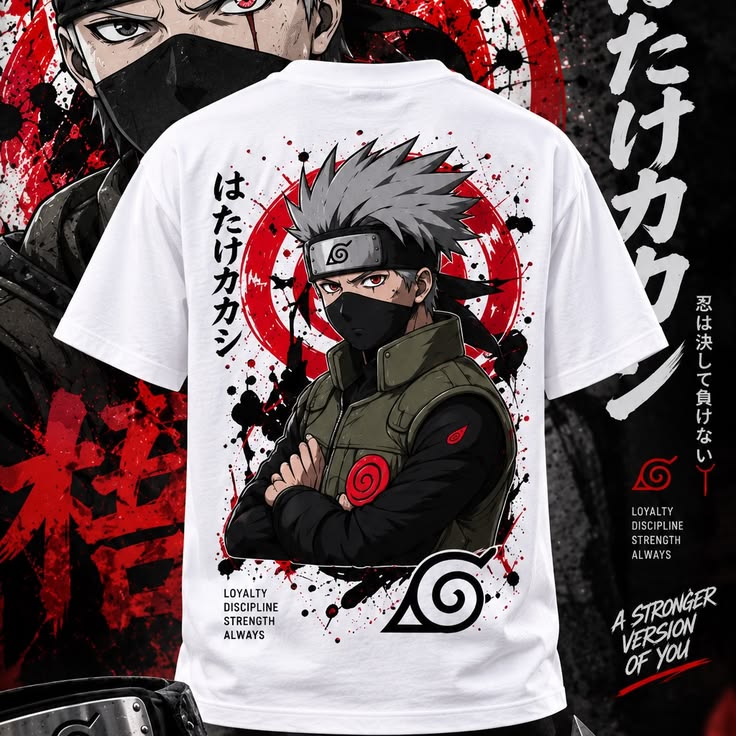 KAKASHI HATAKE [NARUTO] PREMIUM DROP-SHOULDER T-SHIRT