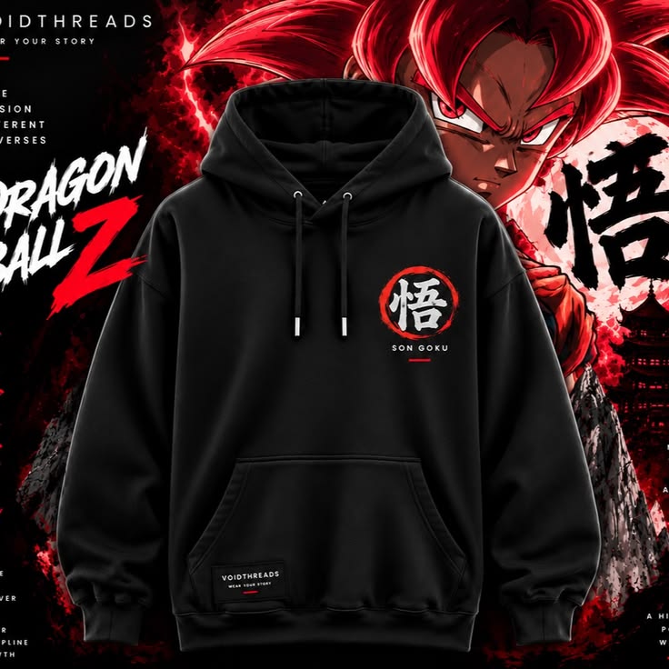 GOKU SUPER SAYAN GOD [DRAGON BALL-Z] PREMIUM EXCLUSIVE HOODIE